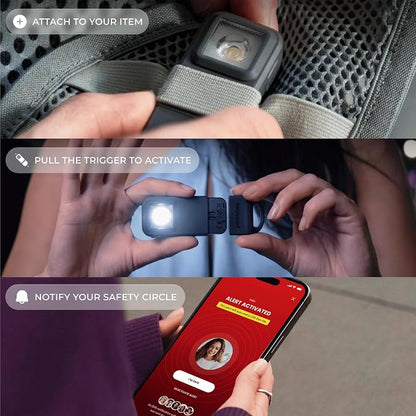 Pebblebee Halo Personal Safety Alarm | Loud Siren & Strobe Lights - Image 4