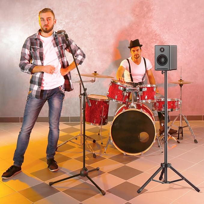 Tripod Speaker Stands with Carry Bag, Foldable - Image 5