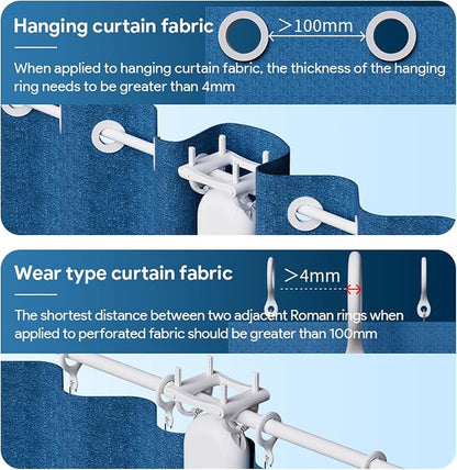 Smart Motorized Curtain Opener and Closer Roman Rod Mounting Accessories - Image 5