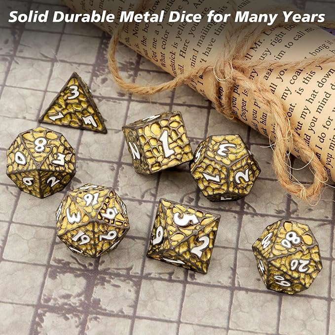 PJOY Metal D&D Dice Set for Dungeons and Dragons Dice - Image 9