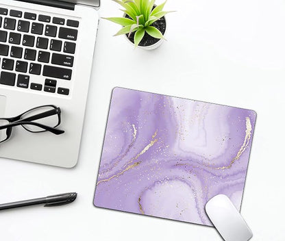 Gold Splatter Marble Mouse Pad, Anti-Slip Rubber Base Wireless Mouse Pads - Image 5