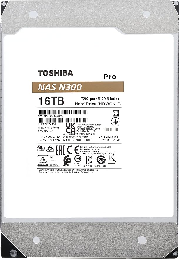 Toshiba N300 PRO 16TB Large-Sized Business NAS 3.5-Inch Internal Hard Drive - Image 6