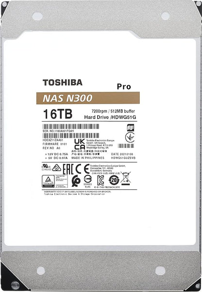 Toshiba N300 PRO 16TB Large-Sized Business NAS 3.5-Inch Internal Hard Drive - Image 6