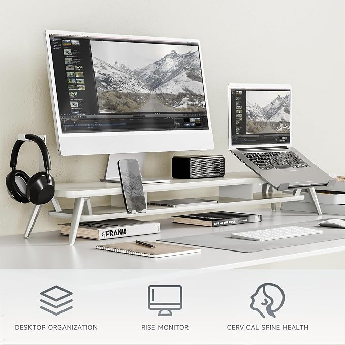 Fenge Dual Monitor Stand, Monitor Riser - Image 2