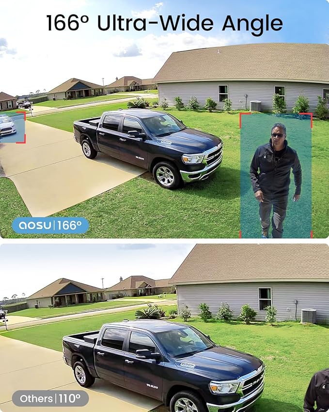 aosu 2K Add-on Camera, Requires WirelessCam/SolarCam aosuBase - Image 2