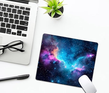 Blue Galaxy Space Mouse Pads for Desk, Portable Wireless Computer Mouse pad - Image 6