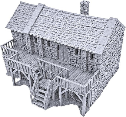 Black Rock Barracks by Printable Scenery, 3D Printed Tabletop RPG Scenery and - Image 3