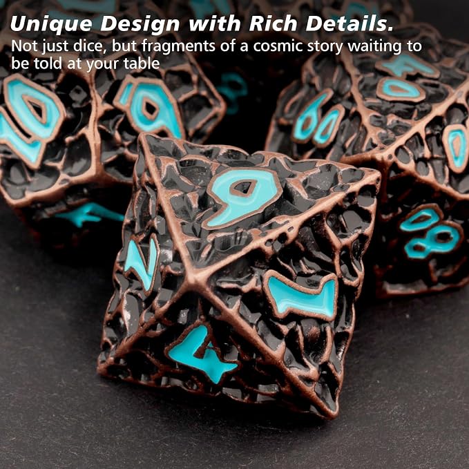 PJOY Metal D&D Dice Set for Dungeons and Dragons Dice - Image 4