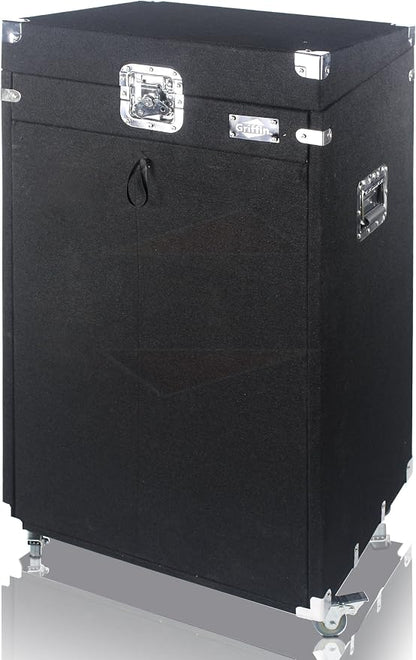 Griffin Rackmount Studio Mixer Flight Road Case – 25U Mount Space Amp Cabinet - Image 7