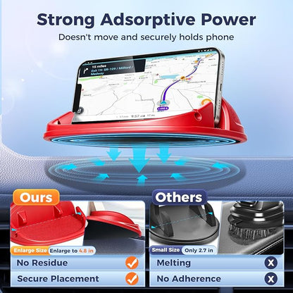 Loncaster Car Phone Holder, Car Phone Mount Silicone Car Pad Mat - Image 2