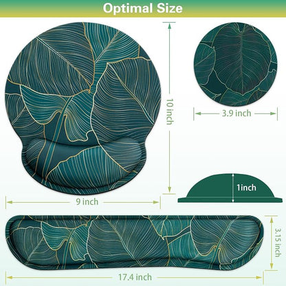 Mouse Pad with Wrist Rest Set, 3-in-1 Wrist Support Mousepad Set, Gaming Mat - Image 6