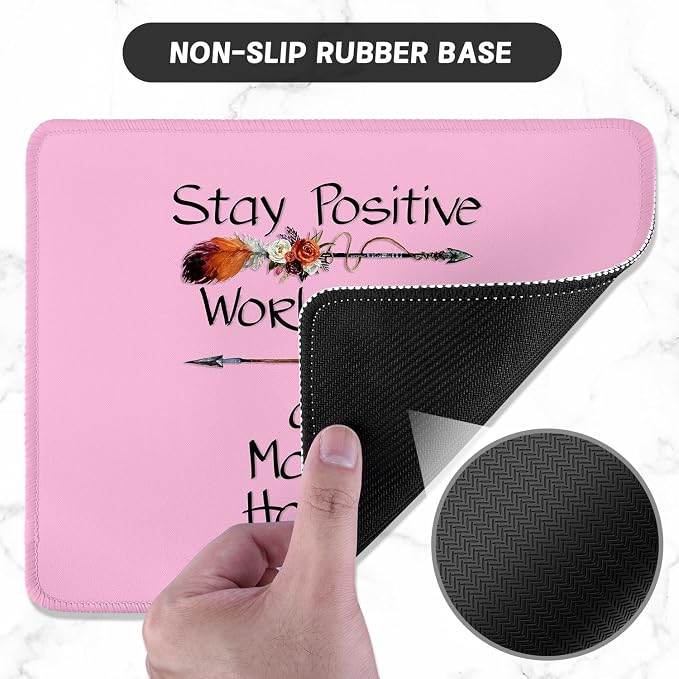 ITNRSIIET Mouse Pad with Stitched Edge Premium Textured Smooth Precise - Image 3