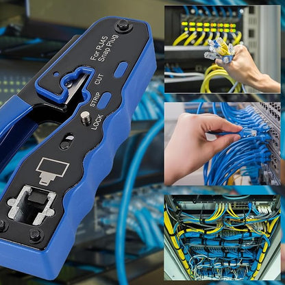 RJ45 Crimp Tool Kit Pass Through Ethernet Crimper - Image 7