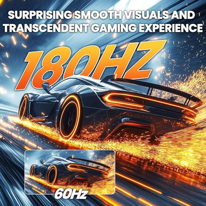 CRUA 27" Curved Gaming Monitor, 2k QHD VA Screen, 165Hz/180Hz Computer Moniter - Image 4