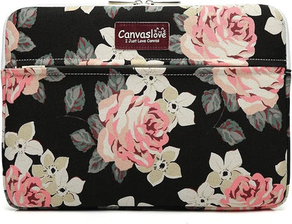 Canvaslove Pink Rose Pattern Laptop Sleeve Case Bag - Image 8