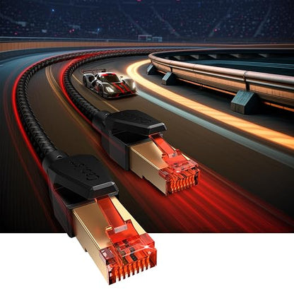 Cat 8 Ethernet Cable 50 FT, High Speed LAN Network Cable RJ45 40Gbps 2000Mhz - Image 3