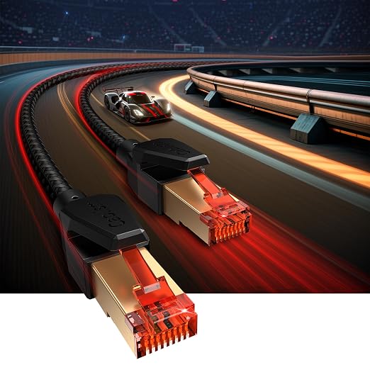 Cat 8 Ethernet Cable 25 FT, High Speed LAN Network Cable RJ45 40Gbps 2000Mhz - Image 3
