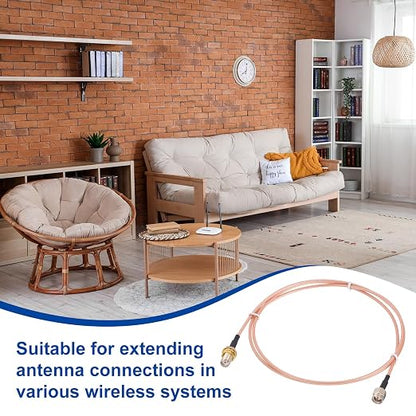 MECCANIXITY SMA Antenna Extension Cable, 8.2ft SMA Male Inner Pin to Female - Image 4