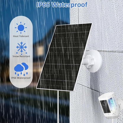 FUTUREZEN Solar Panel for Ring Camera, 6W Solar Charger Compatible - Image 5