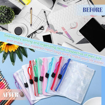Jetec 32 Pcs Mesh Zipper Bags Toy Storage Bikini Organizer Bag Bolsas Para - Image 6