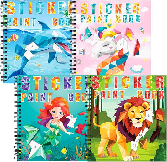 homicozy 4PCS Sticker Paint Books by HOMICOZYONLYMAKEYOUNEED