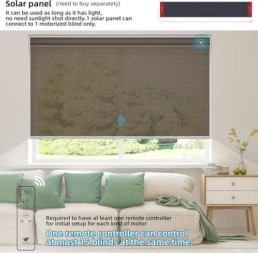 SmartWings Motorized Roller Shades 5% Openness Work - Image 2