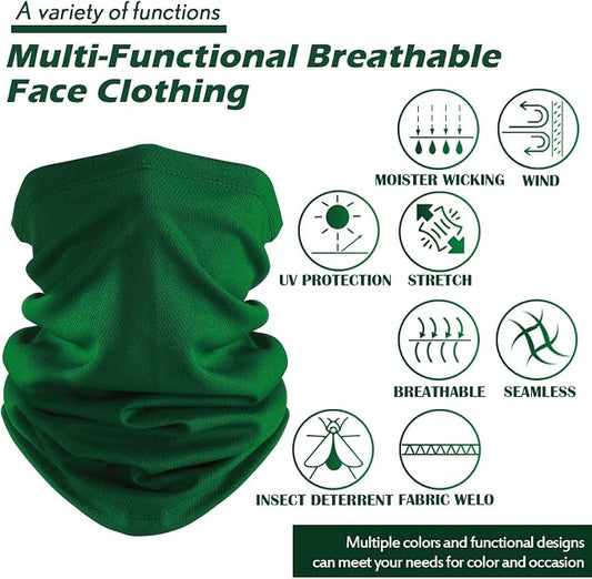 Geyoga 6 Pieces Summer UV Protection Cooling Neck Gaiter Face Clothing Neck - Image 2