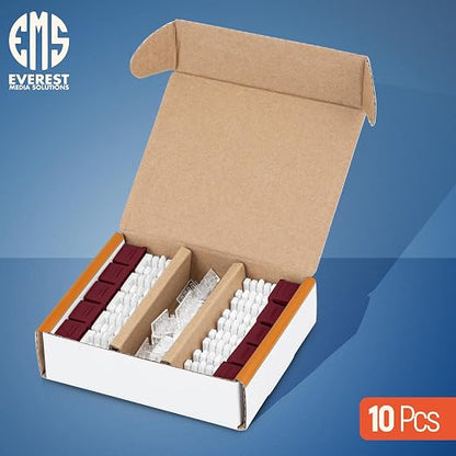 Everest 90° Angled RJ45 Cat6A Keystone Jacks 10-Pack in Red - Image 2