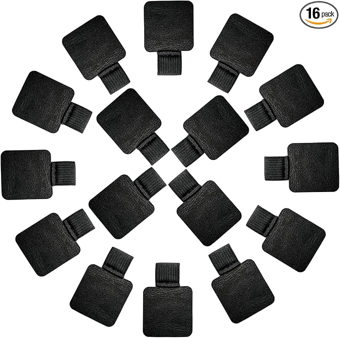 16PCS Notebook Pen Loop Holder, Self Adhesive Leather Pen Holder by XIWUMOER