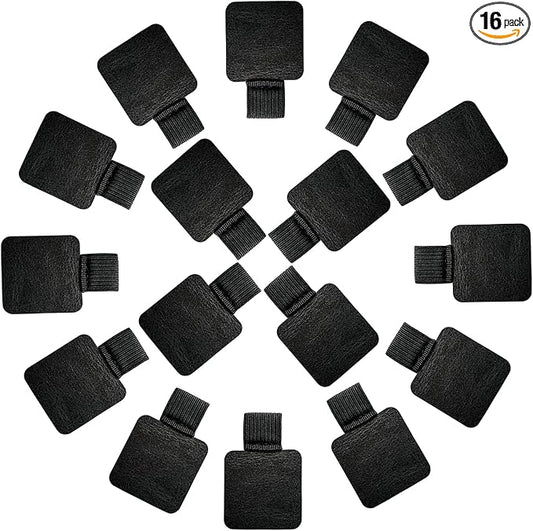 16PCS Notebook Pen Loop Holder, Self Adhesive Leather Pen Holder by XIWUMOER