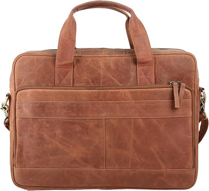 Leather briefcases Laptop Messenger Bags Best Office School College Satchel Bag - Image 8