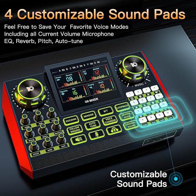 Audio mixer, suitable for live streaming, and gaming on computers/phones; - Image 5