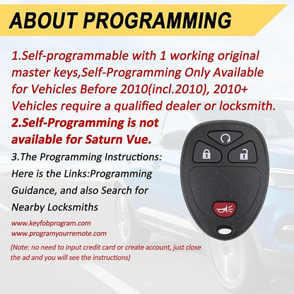 Vurkcy Key Fob Keyless Entry Remote Compatible - Image 3