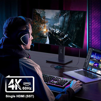 USB C to Dual HDMI Adapter 4K@60hz, Type C to HDMI Splitter Extended Display - Image 5
