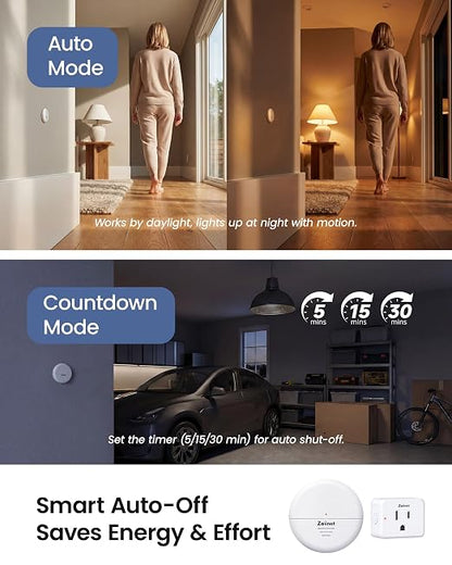 Zoiinet Wireless Motion Sensor Outlet, Adjustable Sensing Mode, 260FT Wireless - Image 4