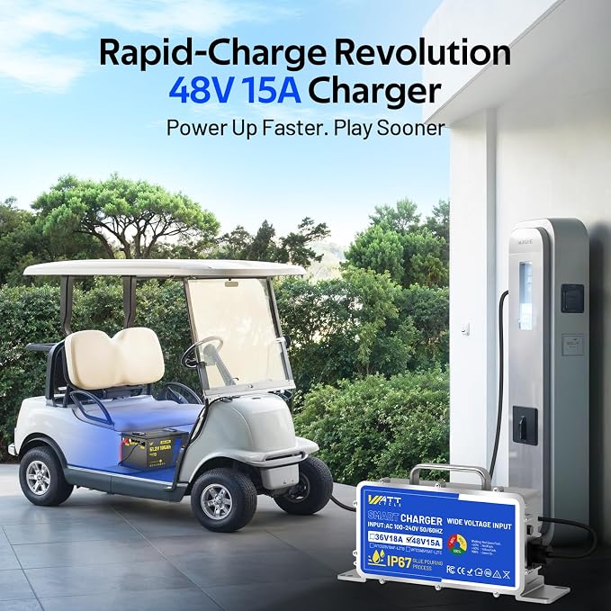 48 Volt Golf Cart Batterys 200A BMS, 48V 105Ah LiFePO4 Lithium Battery - Image 6