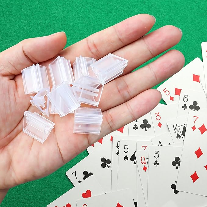 120 PCS Plastic Game Card Stands Blank Board Markers Holder - Image 3