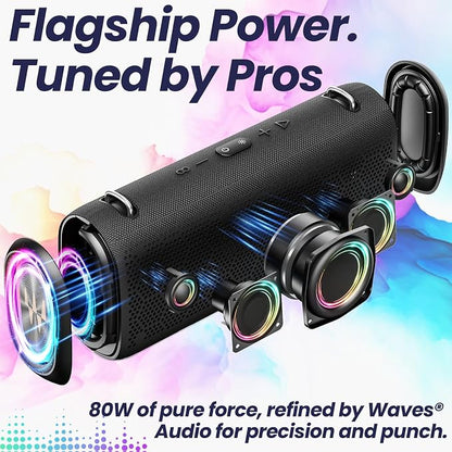 Vibe Pro Outdoor Bluetooth Speaker, 80W Peak Loud Portable Wireless Speaker - Image 4