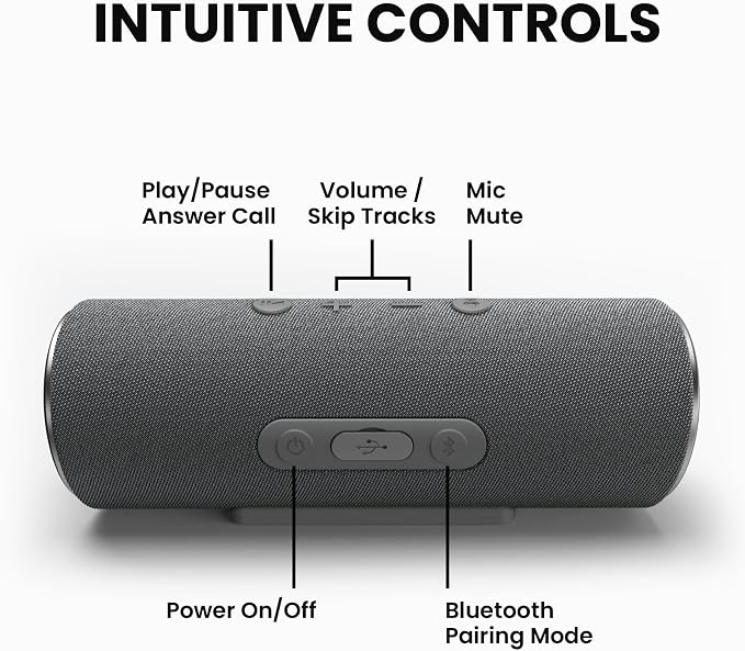 Cleer Scene Wireless Bluetooth Speaker, Stereo Wireless Pairing, Waterproof IPX7 - Image 2