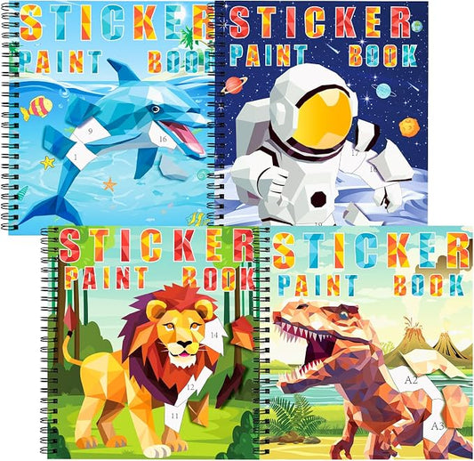 homicozy 4PCS Sticker Paint Books by HOMICOZYONLYMAKEYOUNEED