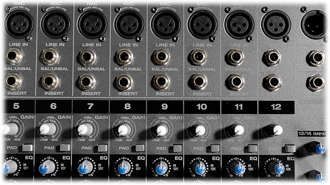 Rockville RPM1470 6000W Peak 14-Channel Powered Mixer, 750W RMS x 2 at 4 Ohm - Image 7