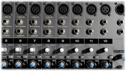 Rockville RPM1470 6000W Peak 14-Channel Powered Mixer, 750W RMS x 2 at 4 Ohm - Image 7