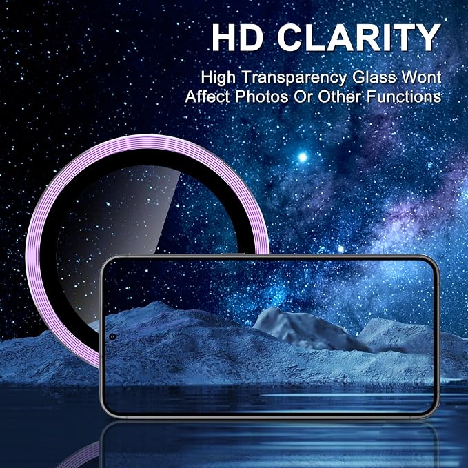 for Samsung Galaxy S24 Plus Camera Lens Protector, Individual Metal Ring - Image 4