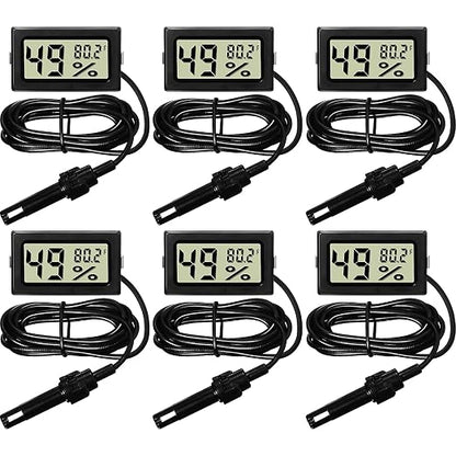 Weewooday Mini Digital Temperature Humidity Meters Gauge by Weewooday