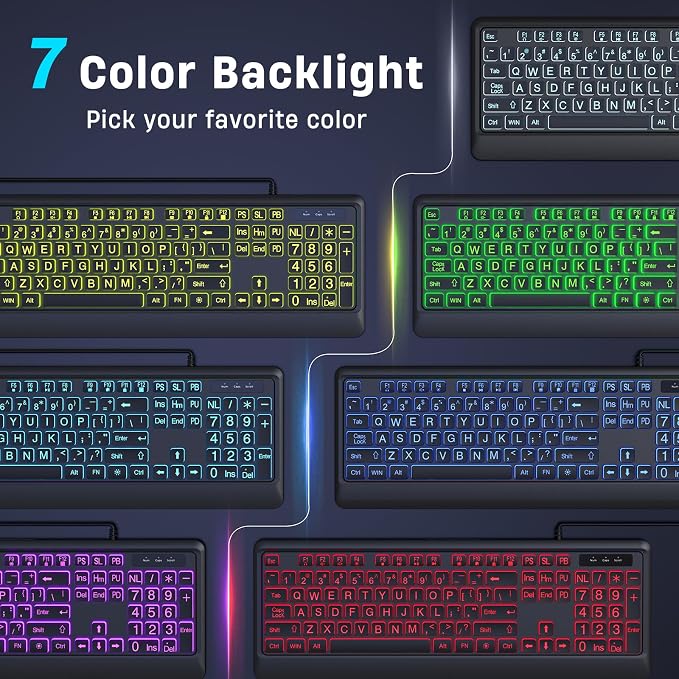 Large Print Keyboard - Image 2