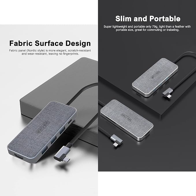 USB C Hub, ZSIMC 7-in-1 Docking Station Multiport Adapter - Image 7