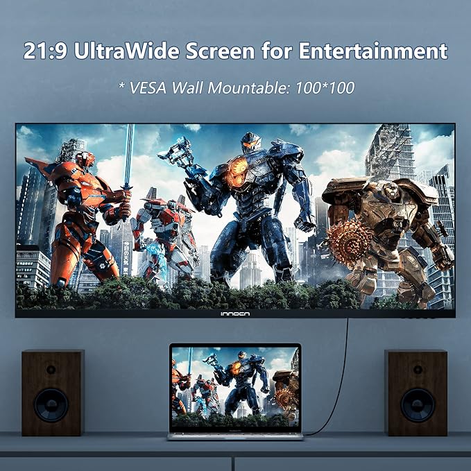 INNOCN 40C1R Ultrawide Monitor 40" WQHD 3440 x 1440p 144Hz FreeSync Premium - Image 3