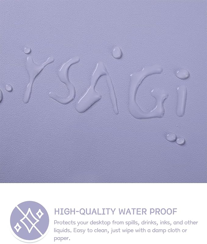 YSAGi Non-Slip Leather Desk Pad XL Size, Waterproof Laptop Computer Desk - Image 4