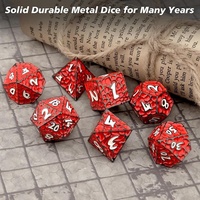 PJOY Metal D&D Dice Set for Dungeons and Dragons Dice - Image 9