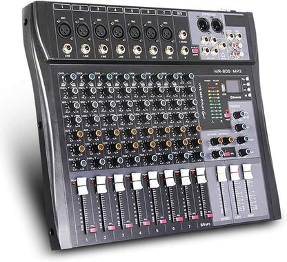 G-MARK MR80S Audio Mixer Interface USB Bluetooth Mixing Console 8 Channel 48V - Image 4